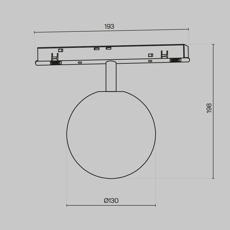 Трековый светильник Technical TR038-4-5W3K-WW-DS