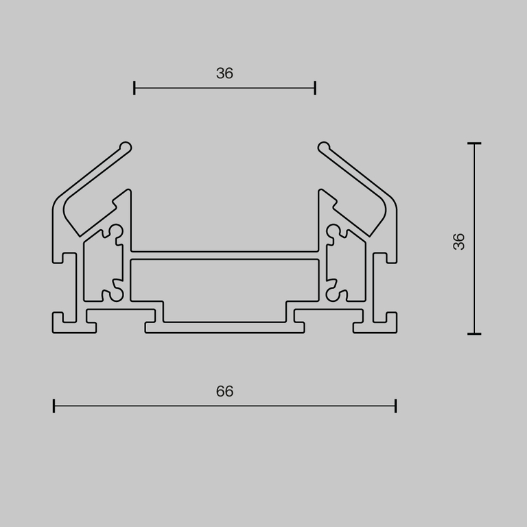 Комплектующие для встраиваемой трековой системы Technical TRA001MP-112S