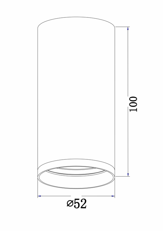 Потолочный светильник Technical C052CL-01W