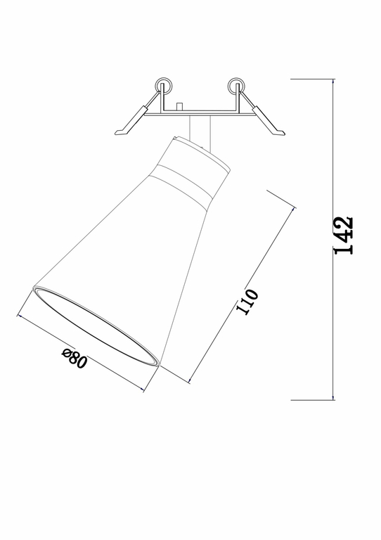 Встраиваемый светильник Technical C059CL-01MG