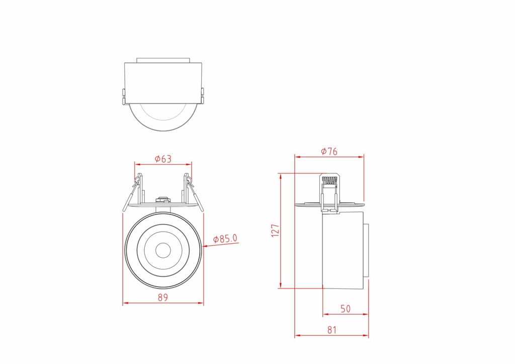 Потолочный светильник Technical C063CL-L12W4K
