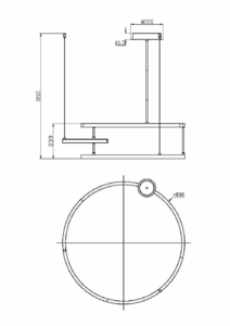 Подвесной светильник Maytoni MOD016PL-L52BK