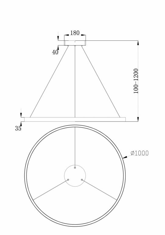 Подвесной светильник Maytoni MOD058PL-L54W4K