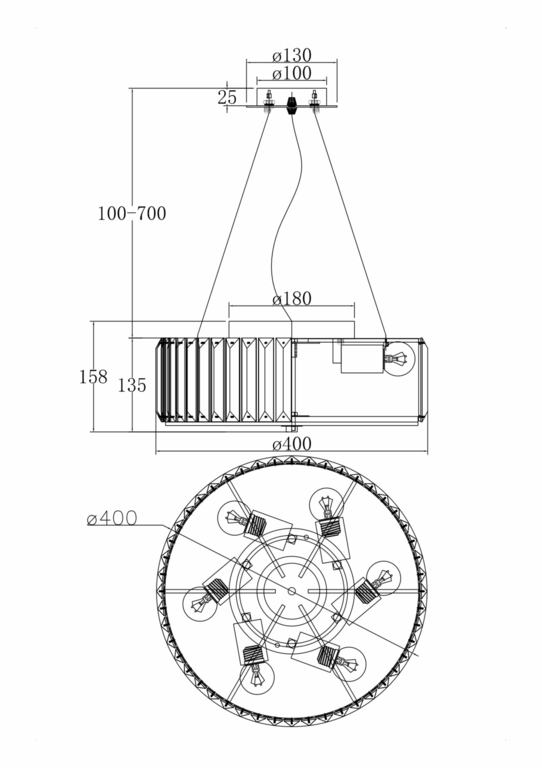 Потолочный светильник Maytoni MOD080CL-06CH