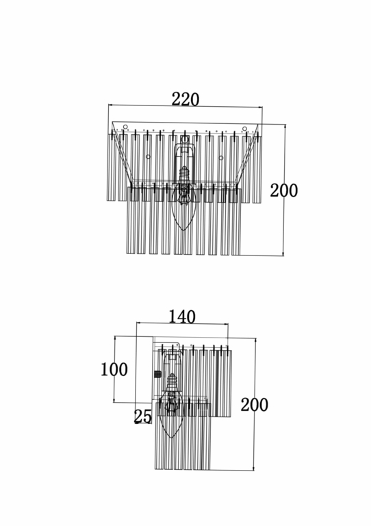 Настенный светильник (бра) Maytoni MOD093WL-01CH