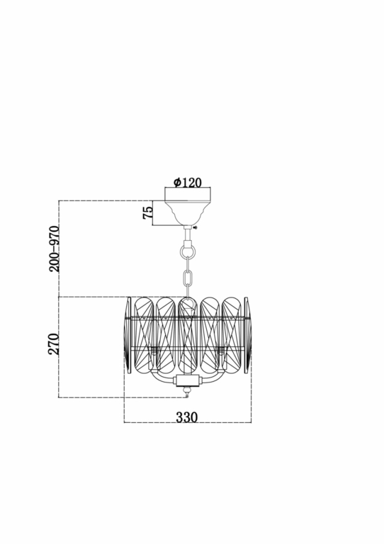 Подвесной светильник Maytoni MOD122PL-03BS
