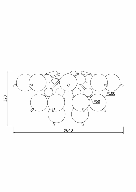 Потолочный светильник Maytoni MOD133CL-04BS