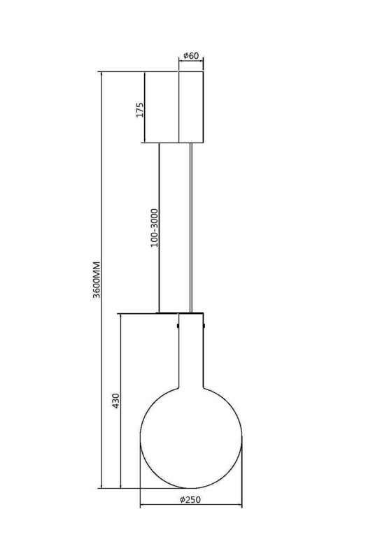 Подвесной светильник Maytoni MOD182PL-L6CG3K
