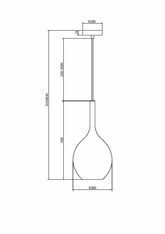 Подвесной светильник Maytoni MOD271PL-01B1