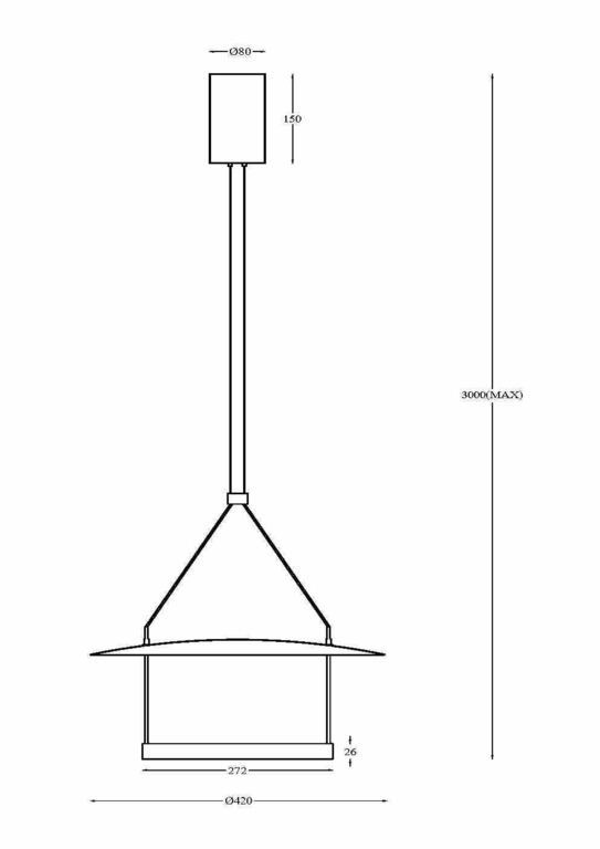 Подвесной светильник Maytoni MOD280PL-L23B3K
