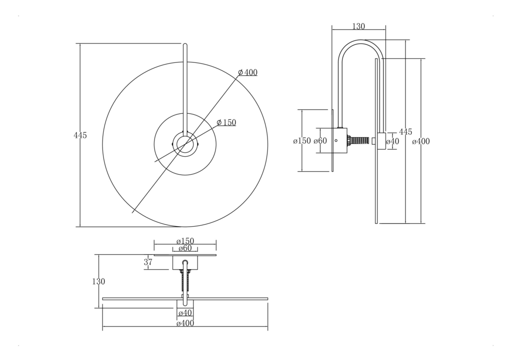 Настенный светильник (бра) Maytoni MOD305WL-01CH
