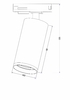 Трековый светильник Technical TR020-1-GU10-B