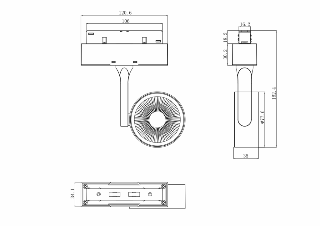 Трековый светильник Technical TR024-2-10W4K